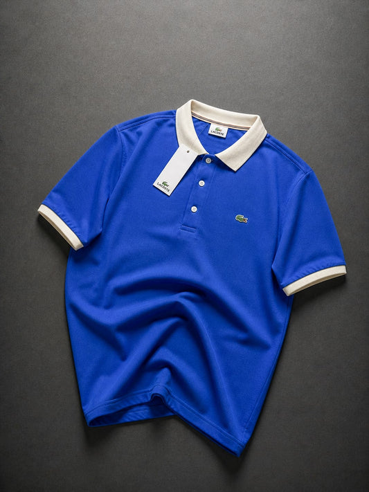 POLO YAKA LACOSTE MAVİ