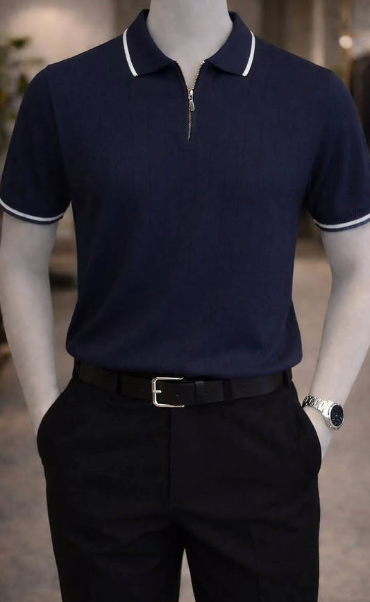 POLO YAKA TİŞÖRT LACİVERT