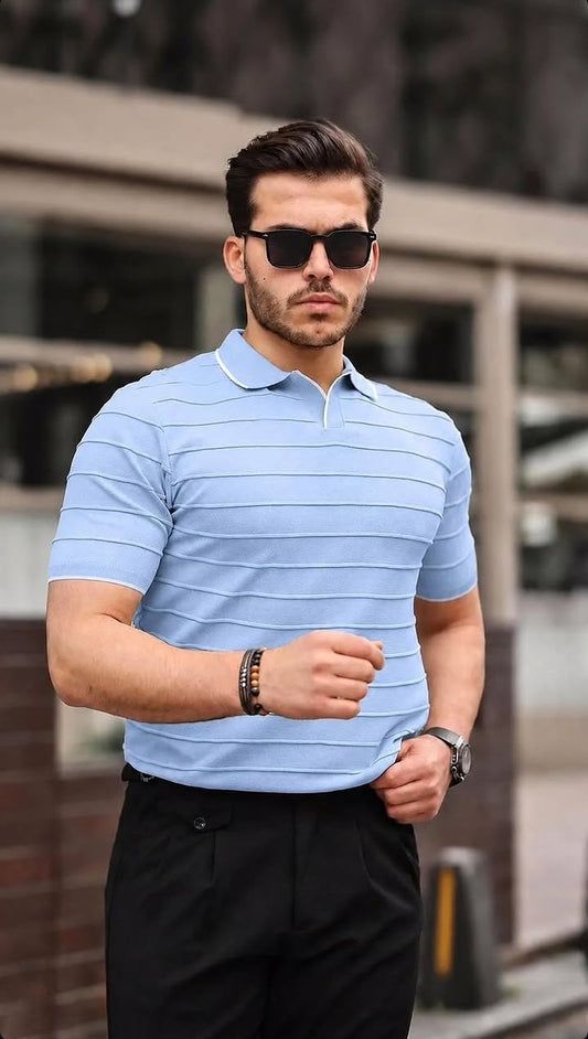 POLO YAKA TİŞÖRT MAVİ